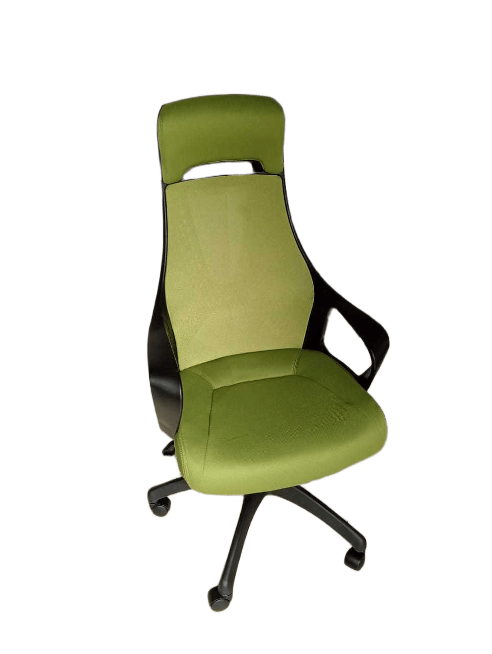 High Back Office Chair Green -Black Frame