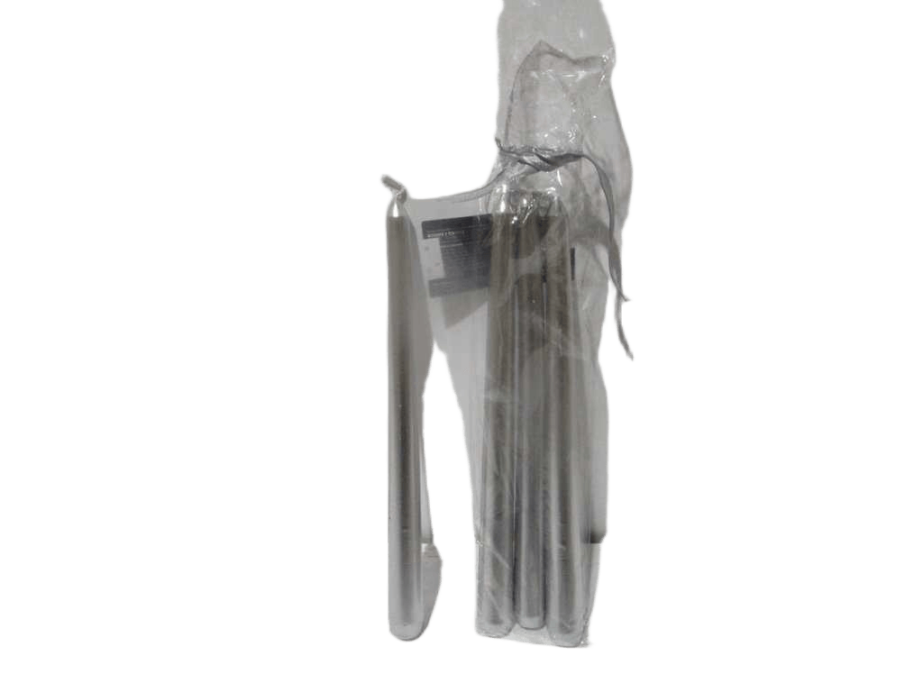 Satin Silv Din Candle X4 192g