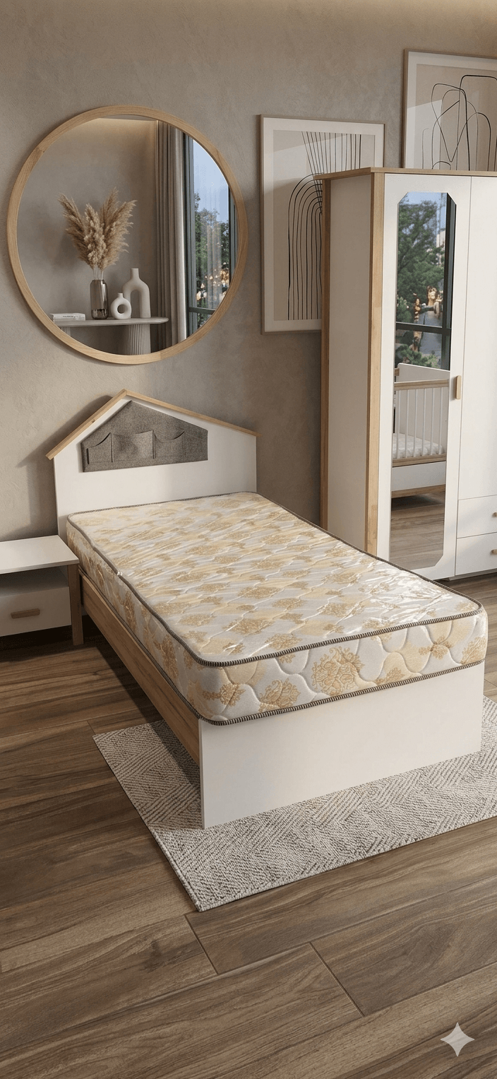 Mattress 60x200 Cm Meduim Density 1c