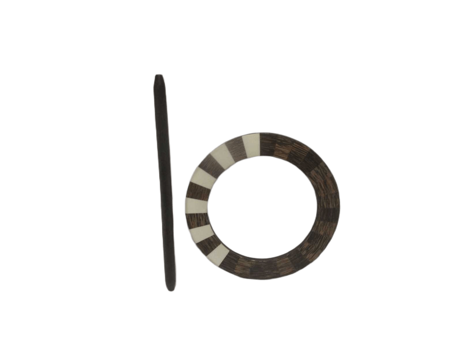 Rose Wooden&resin Round Embrasse Each Pc In Pvc And Headed 1cl=