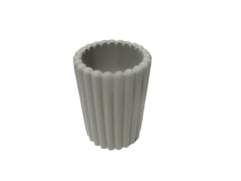 Tumbler, Polyresin 380g, 400ml Light Grey 8.3*8.3*11.5