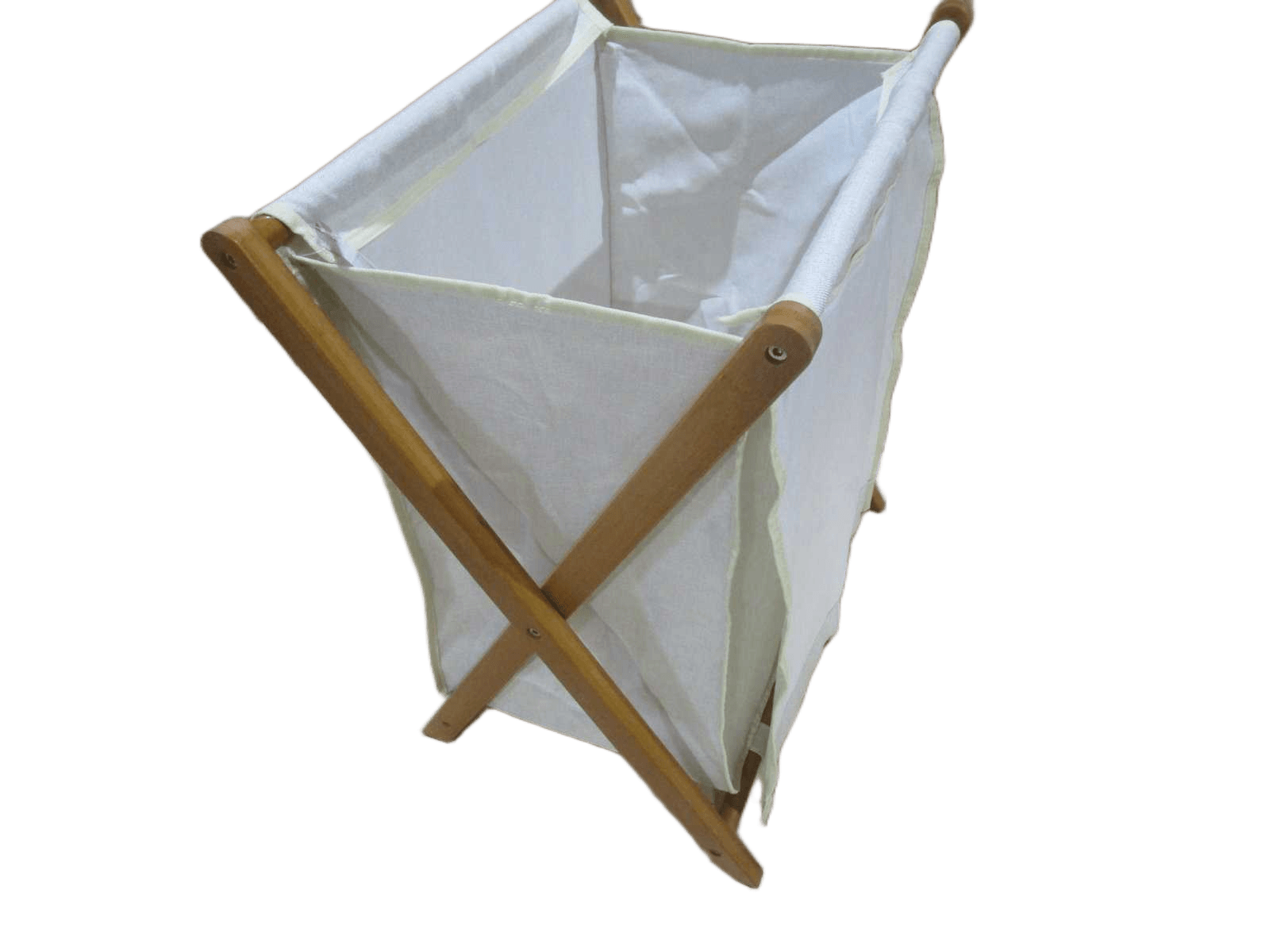 Laundry Basket Foldable Painted Bamboo - Acacia/Natural Color