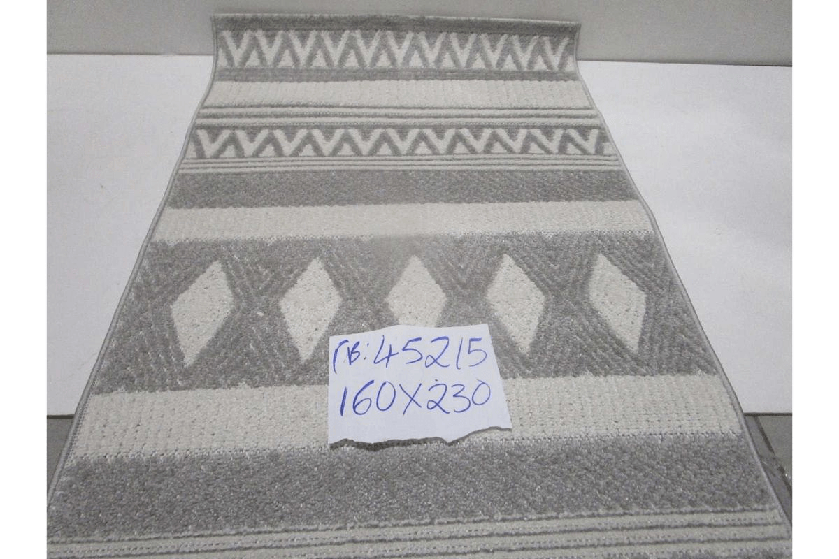 Carpet Cream Tenerife Geometrique - Pile 5 Mm / 166.400 Pts Flat Weave Pp 1450 G /Sqm 160x230 Cm