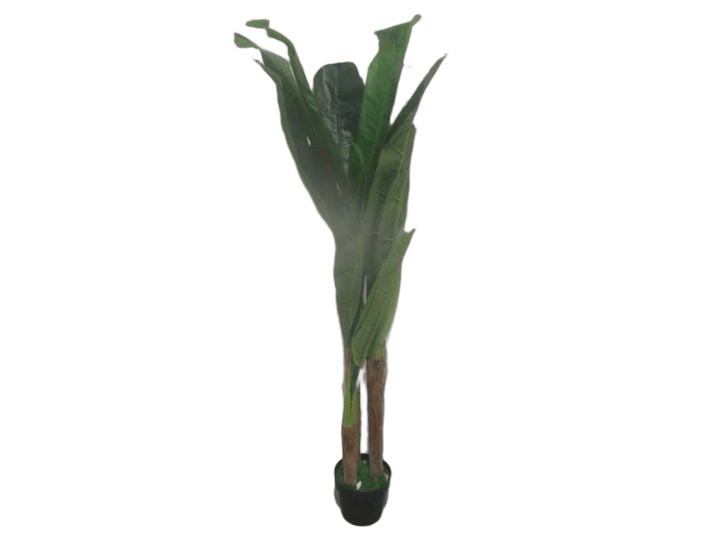 Artificial Plant 1.6m 3 Pole With Pot With Cement 11 Leaves+2 Core Opp Bag 1.6m