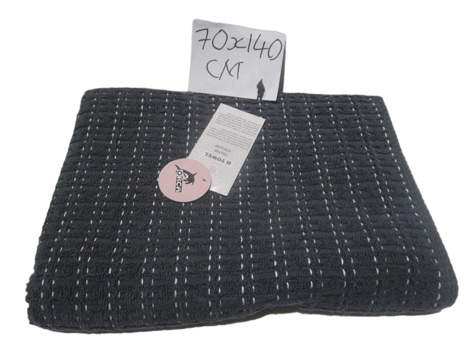Towel - Plain Dyed Jacquard - Duble Ply 2/20 - 550 Gsm - Combed Cotton - Polyester Insert