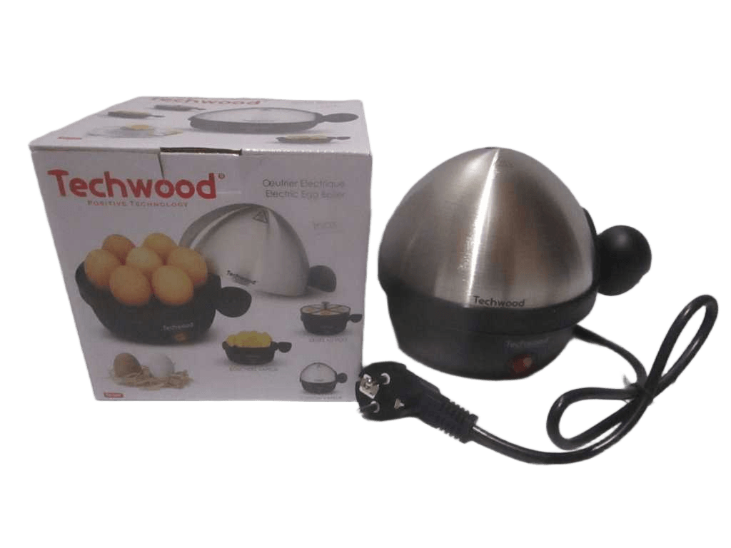 Egg Cooker Electric Cooks 7 Soft-Boiled Eggs Cooks 4 Fried Eggs Steam Cooking On/Off Button Stainless Steel Hotplate Brushed Stainless Steel Cover 350w Accessories: Steam Tray Measuring Cup