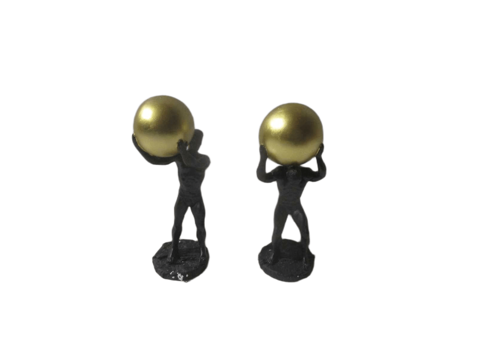 Statue Athete 2 Model Assorted Gold+black 26cm