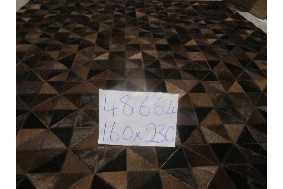 Carpet 100% Leather Handmade Hair On Hide