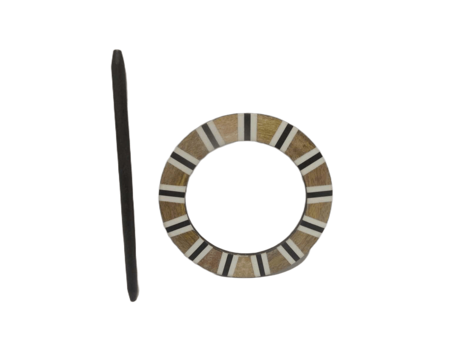 Wooden&resin Round Embrasse Each Pc In Pvc And Headed 1cl=