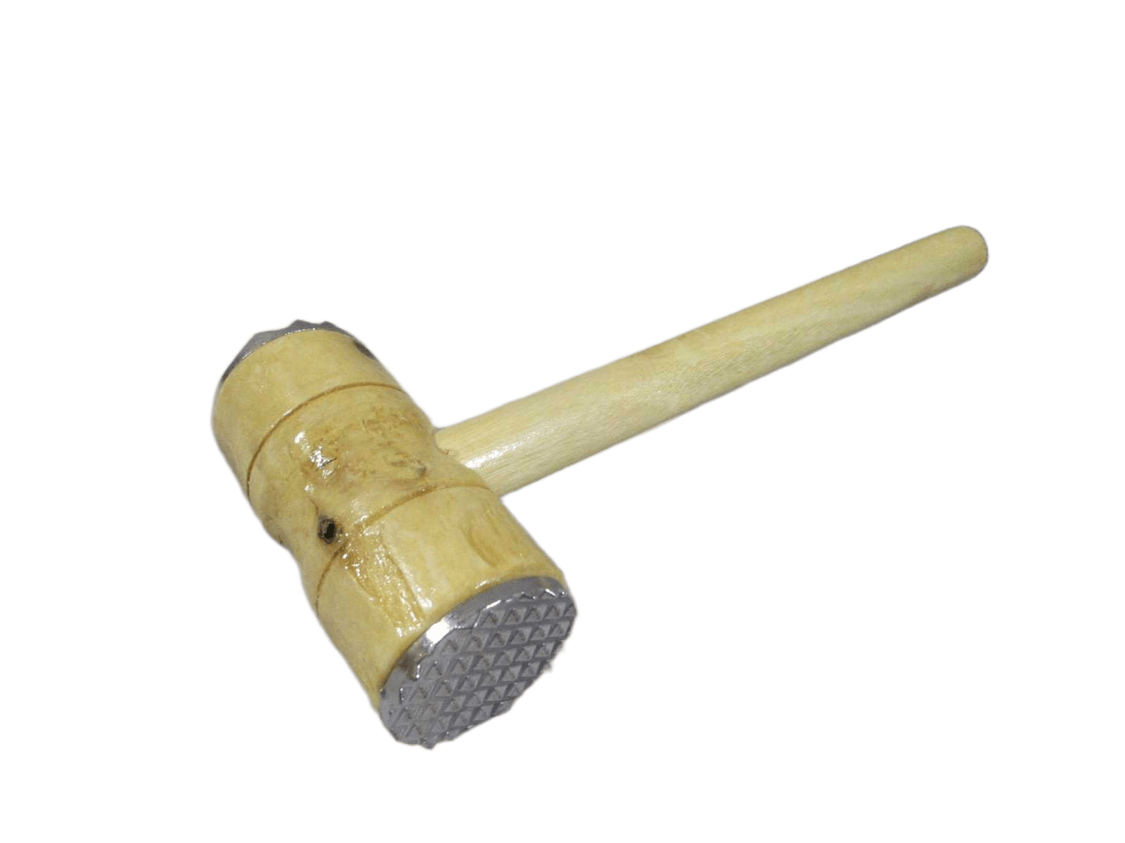 Meat Hammer 2-Side Wood+stainless Steelnature25.5*9.5