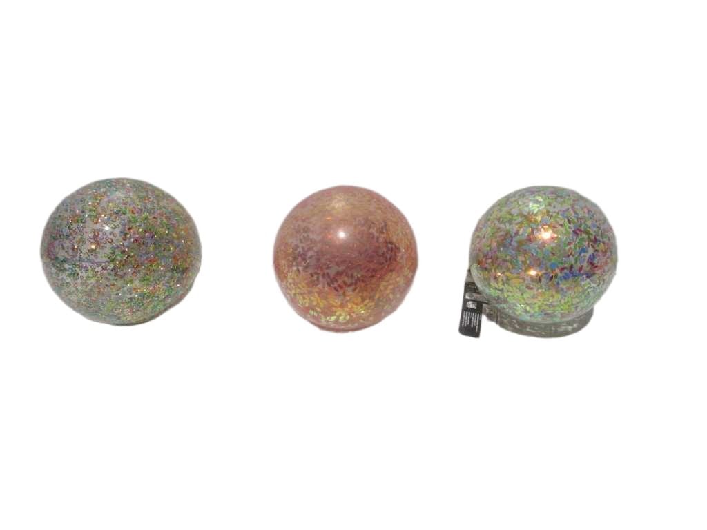 Ball Xmas Confetti 10cm 3ass