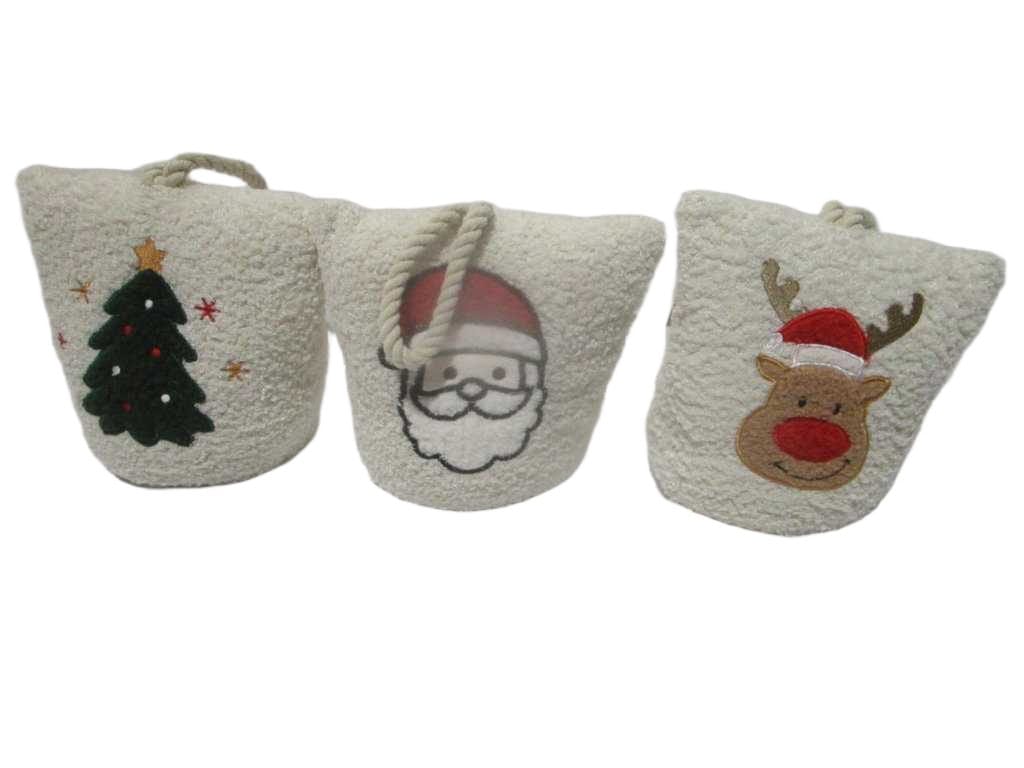 Door Stop Teddy 3ass Xmas
