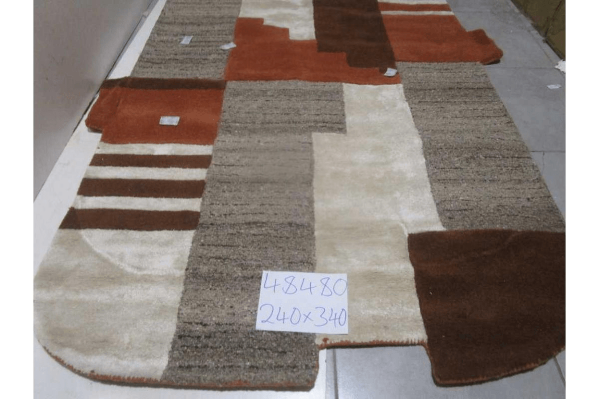 Rug Handtufted Wool / Polyester And Viscose - Kg - Cotton Back