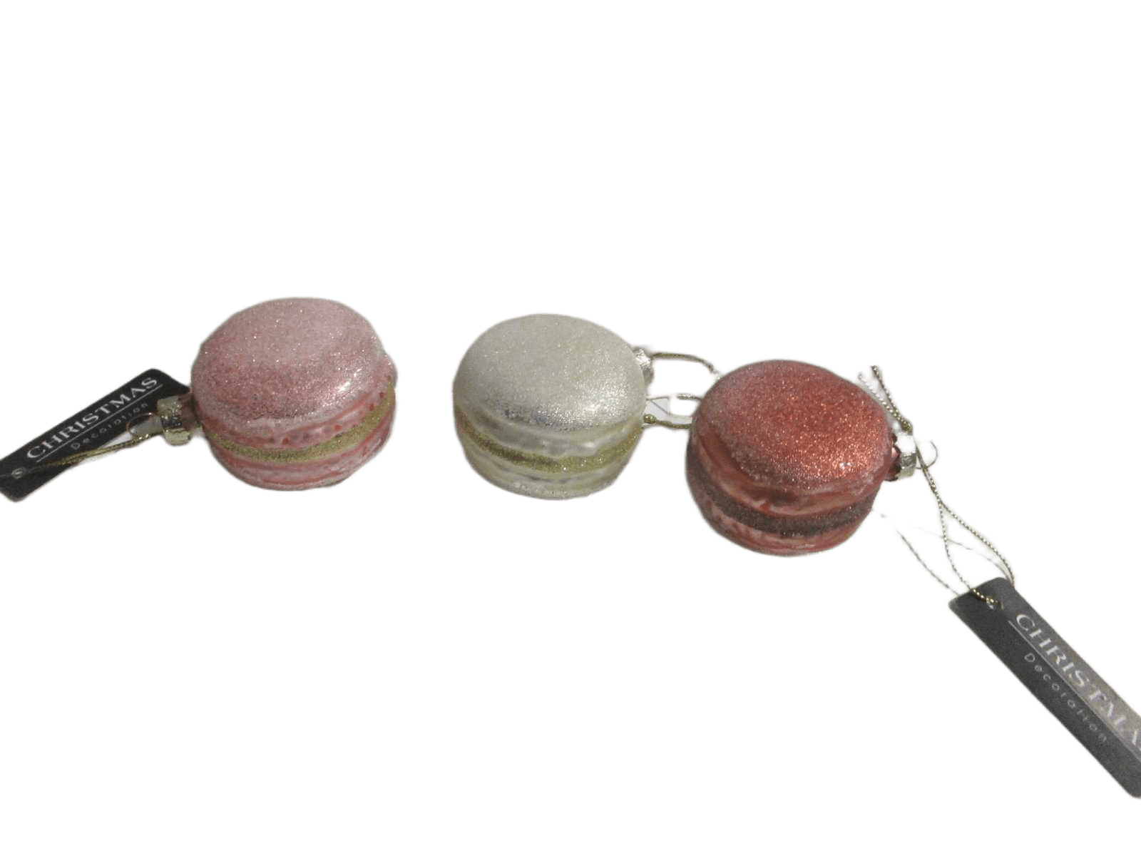 Ball Xmas Macaron Glitter 65mm