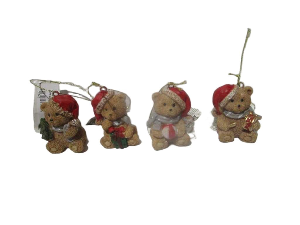 Hang Deco Bear 4x5cm 4ass