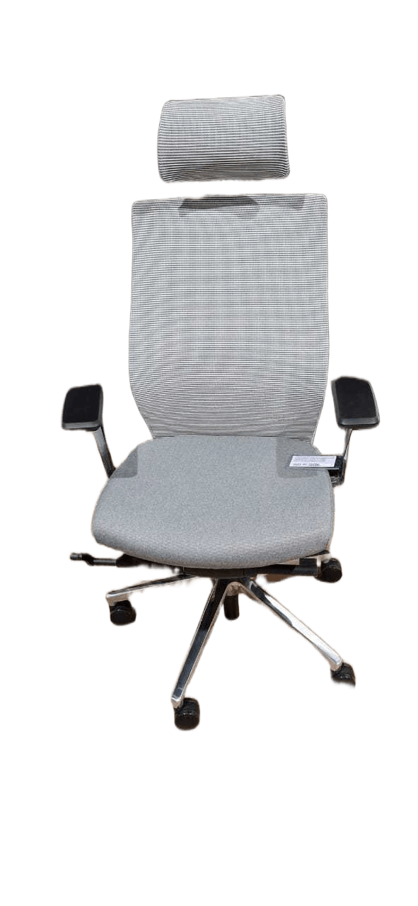 Chair Ergonomic Grey, Mechanism: 4 Lock Multi Function Mechanism, Tension Adjustable. Grey (590-640)*(670-740)*(1185-1265)