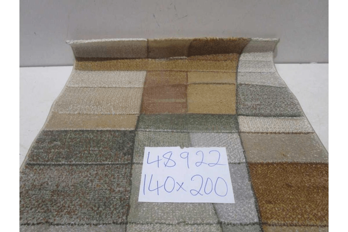 Carpet 140x200 Bond (Aura V77) Pp + Headset Hand Carved 2,200 Gsm/Sqm 243,200 Points/Sqm 10mm Pile Height 040_green _numune