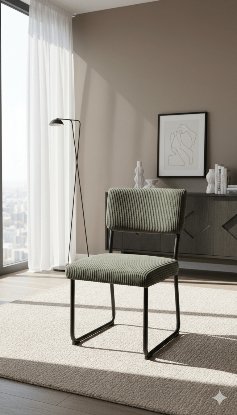 Dining Chair With Black Base Hyper 75 Dark Green 56*47*86