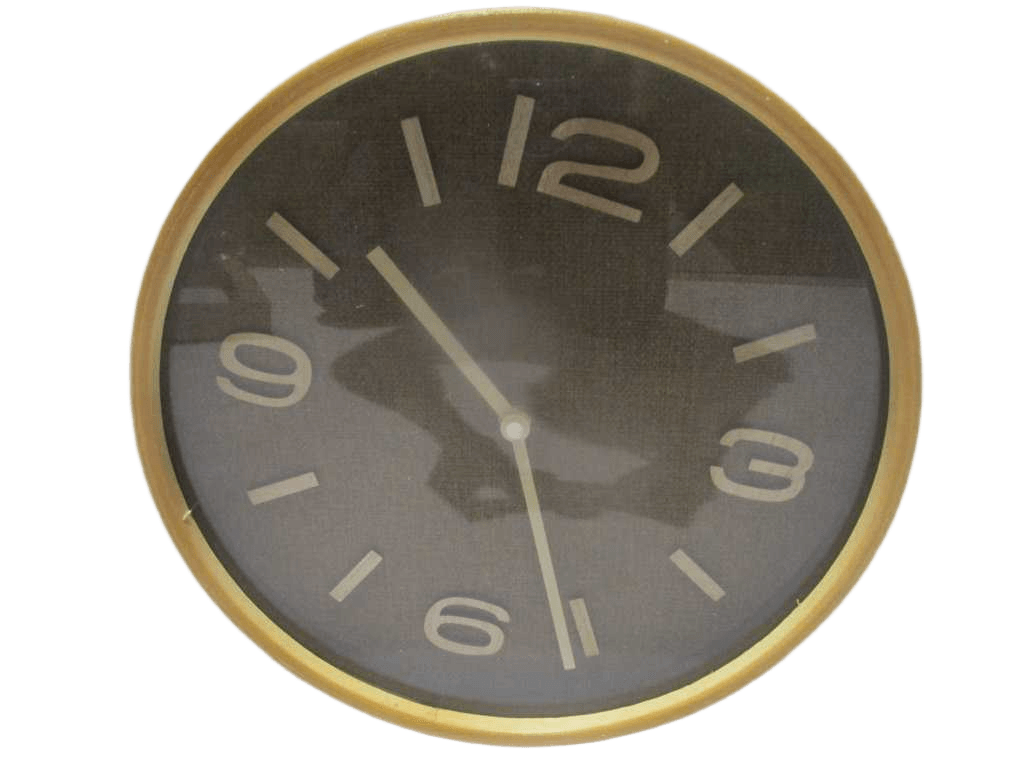 Clock Fab Mdf Wood Ellis D30