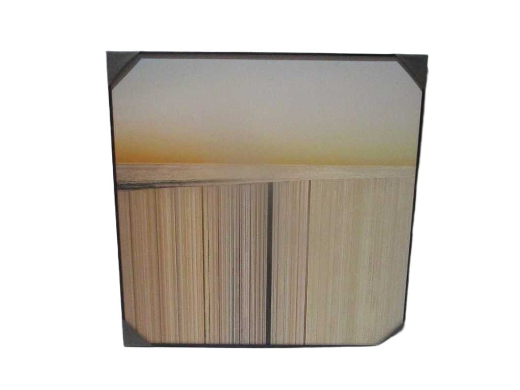 Painting 3d-Print Alu Frame+veneer 100*100
