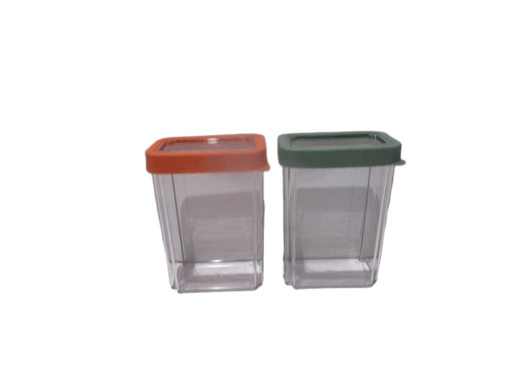 Pasta Storage Box 2 Assorted Colors: Orange And Green Pasta Storage Box Pet And Tpr Seal On Lid - Packaging 1 Paper No Made In China No Chinese Language With Liters - Size 13x8x18cm 1,65l - Weight 260g