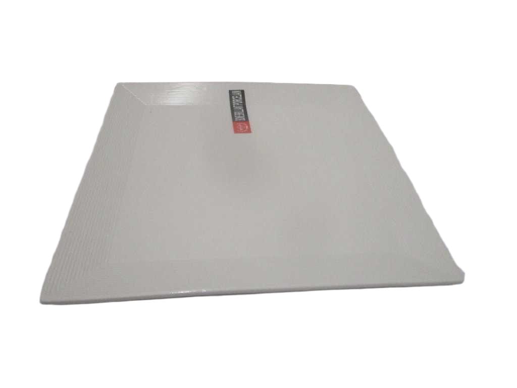 Plate Square White 10'' 25.4x25.4x1.9