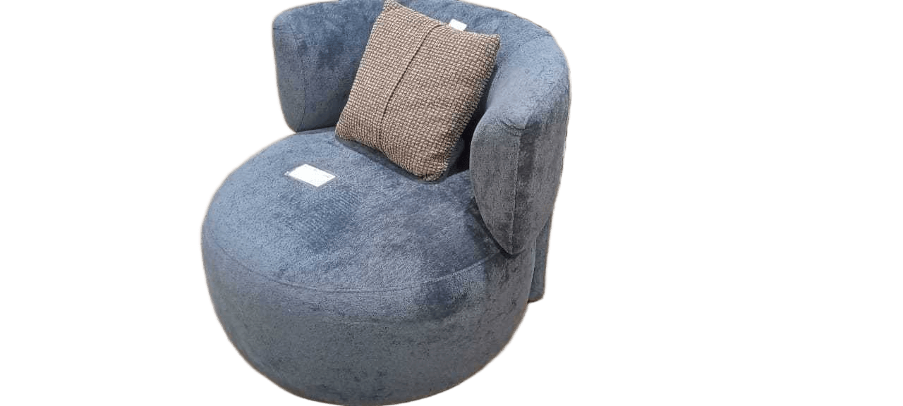 Armchair Swivel Blue Danza 1904 1 Sq. Cushion Box 5402