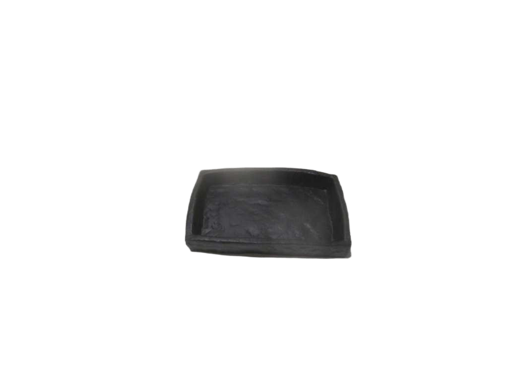 Dish Soap Polyresin Rectangular Effet Pierre - Black