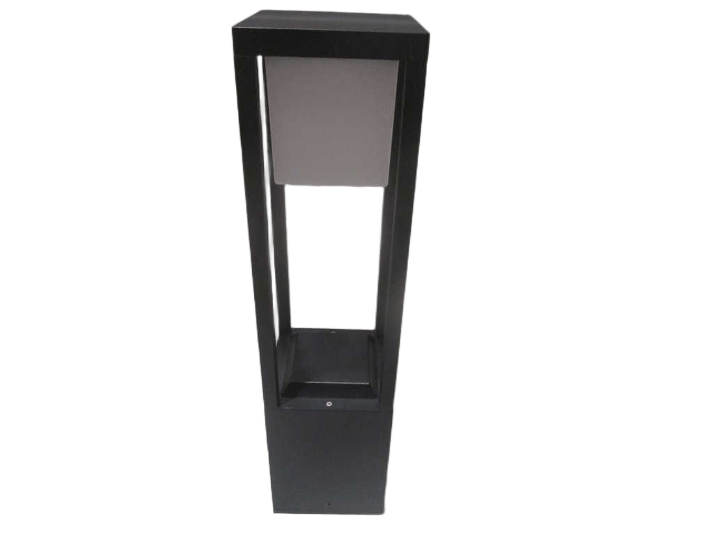 Light Garden Aluminium Frame 220v Warm White Light 3000k 12w Led Black 55x55x60