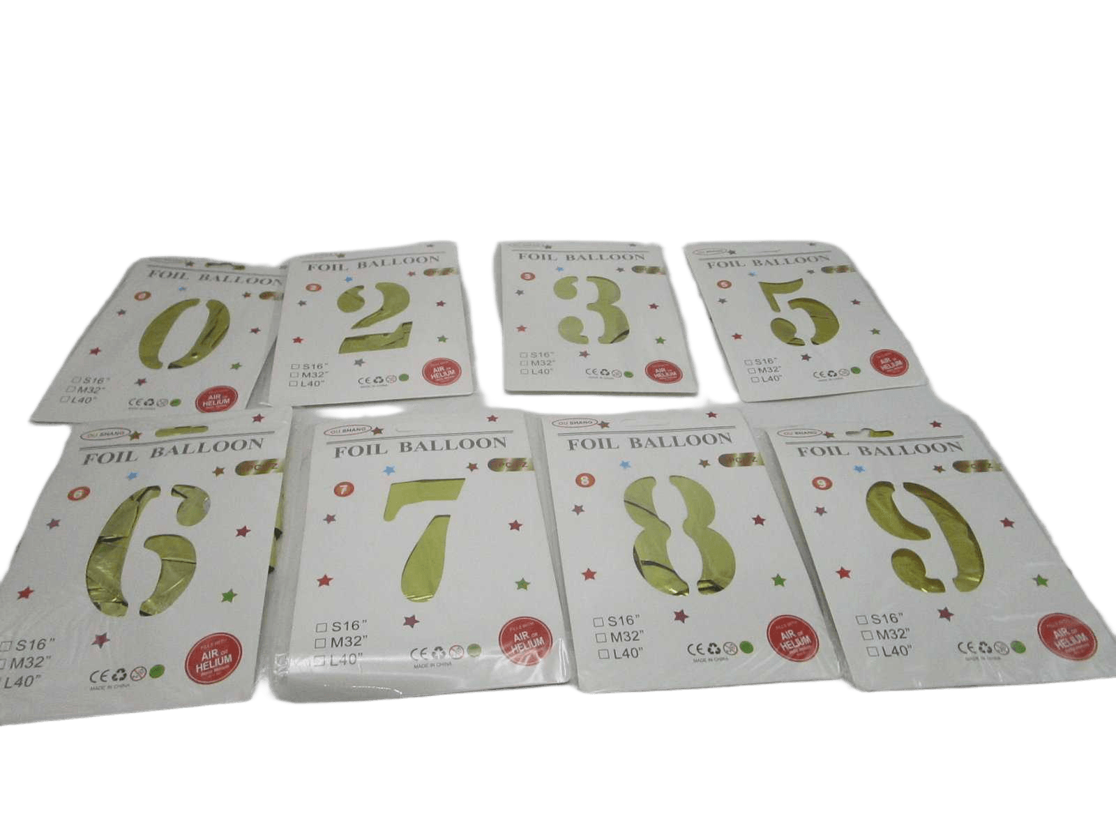 Ballon Foil Gold 32'' 58x75