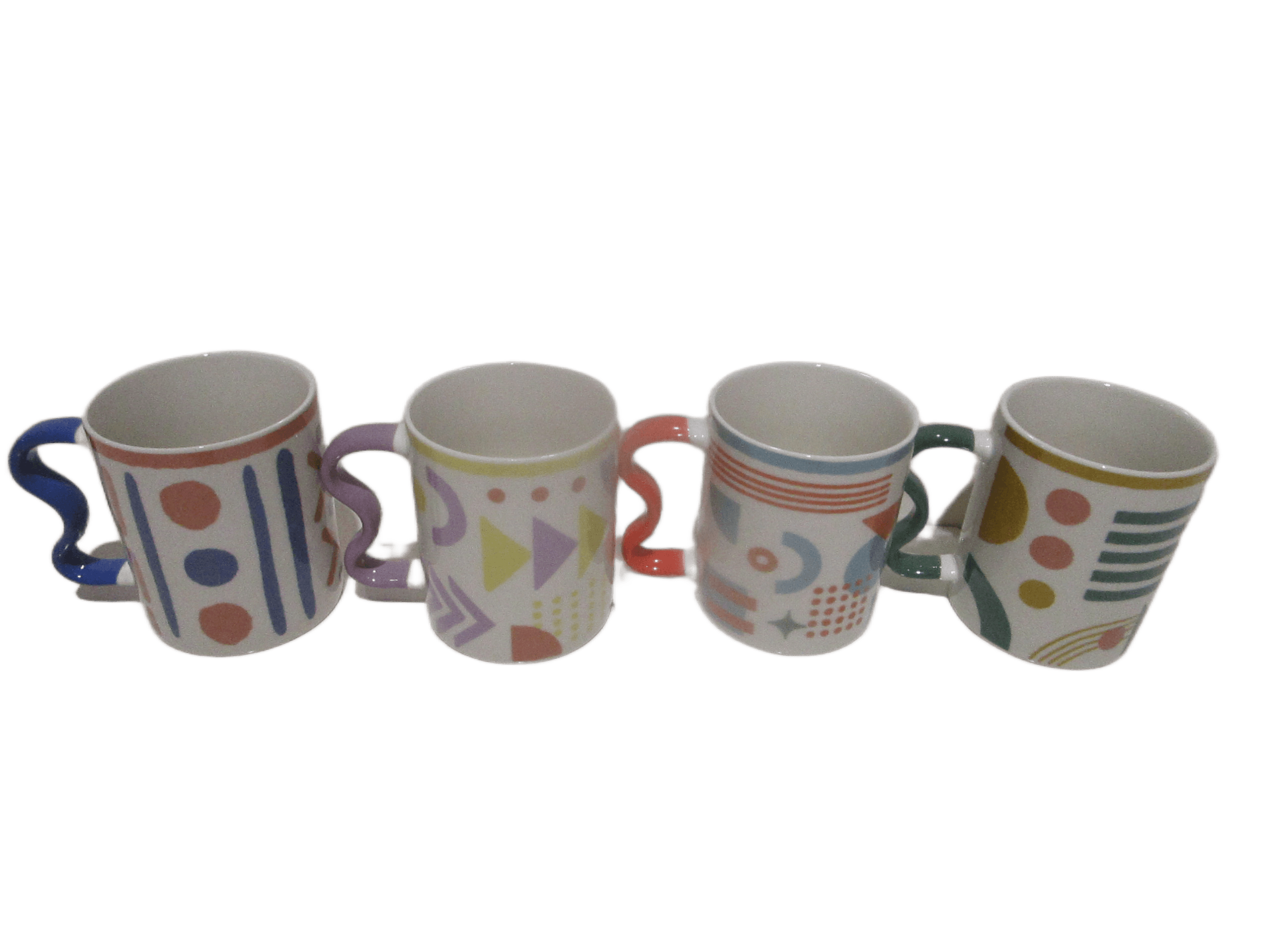 Mug - New Bone China - 4 Design Ass 325 Ml Multi Color