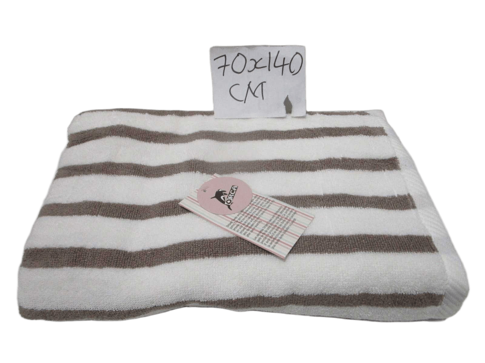 Towel Striped - Yarn Dyed Dobby Towel - Duble Ply 2/20 - 550 Gsm - Combed Cotton Yarn - Rope Design Hem On Both Sides
