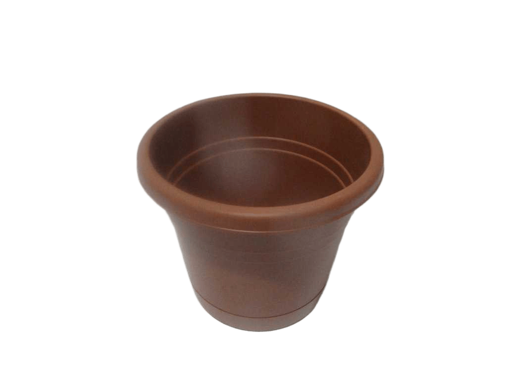 Flower Pot Kumquat Pp With Plate 650g 100% Recyclable Red Clay Dia34xh29