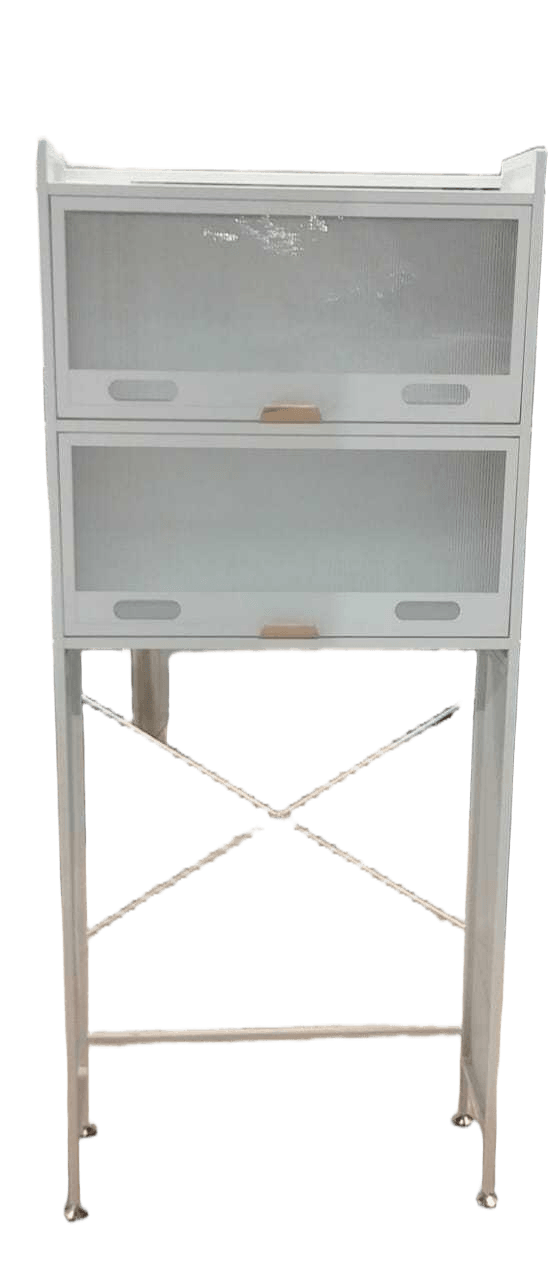 Cabinet W Ashing Machine 2 Drawer Iron 15.3mm White 70x25x162