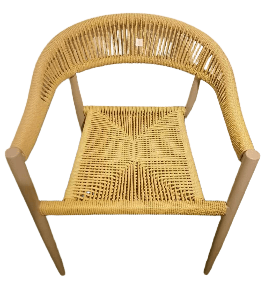 Chair Outdoor Alu Tube 32x1.2mm Pe Rattan 25pcs/Stack Taupe/Beige Alu 134/93750 Pe Qm11280 W57xd57xh75cm