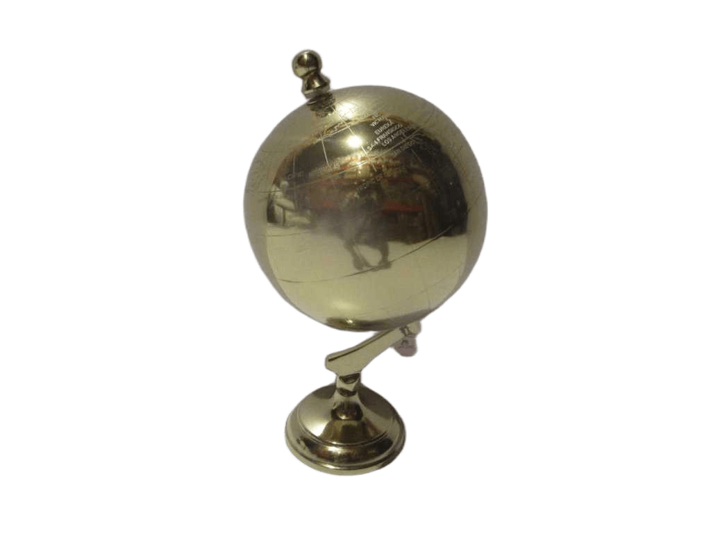Globe Steel With Plain Base As 8785c Magnetic Steel With Epl Gold Finish