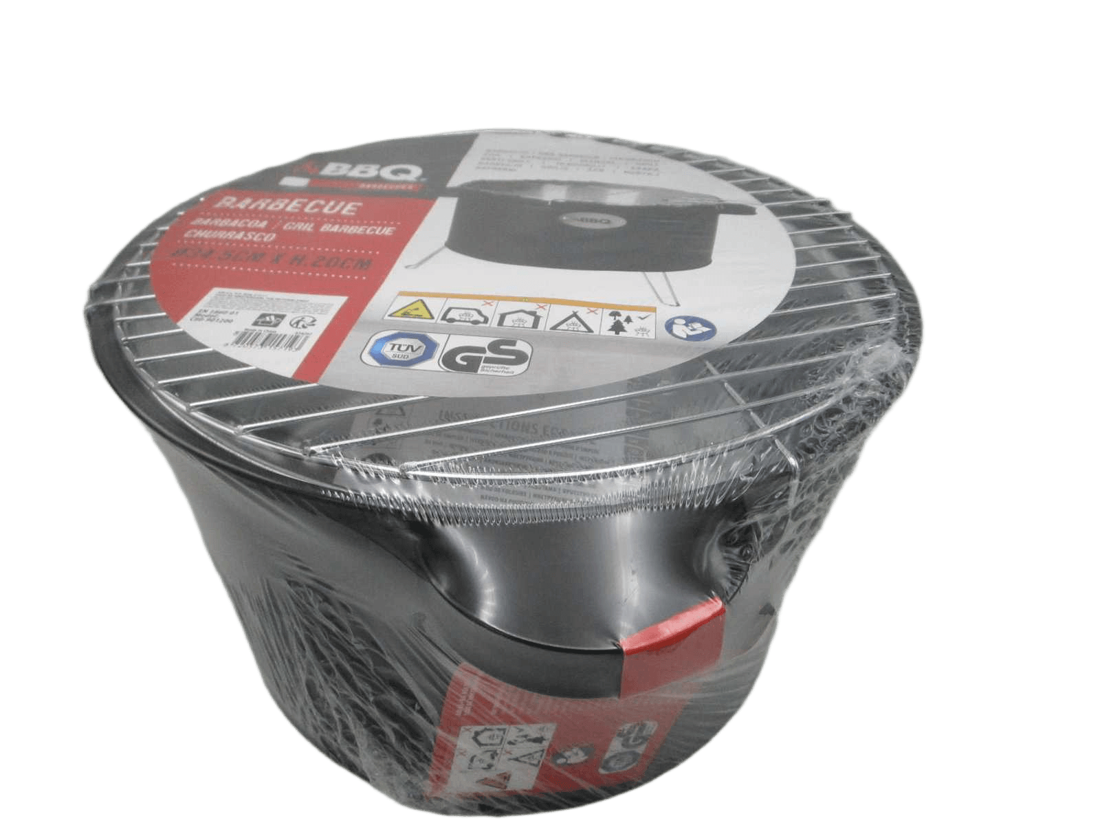 Bbq Bukcket 345mm Black Gs Tuv