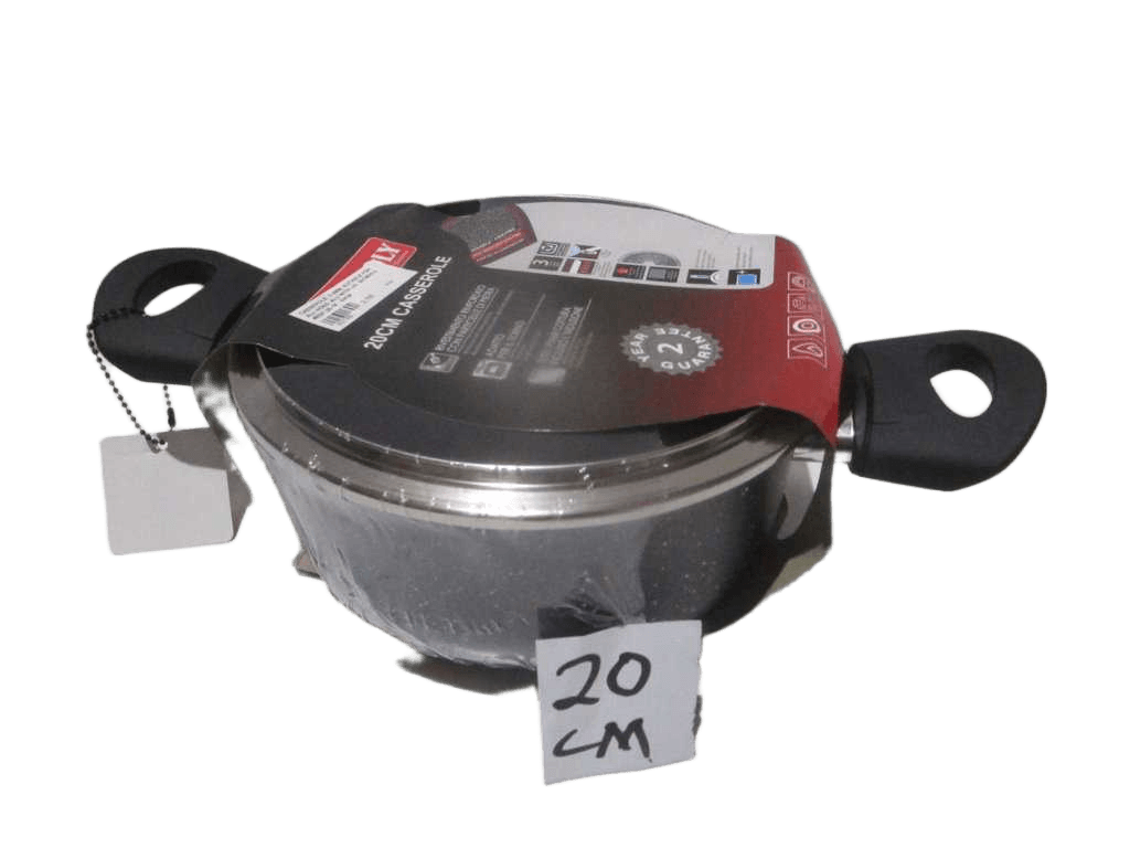 Casserole, 2.5mm, Suitable For All Hobs, Alu With Lid 20cmx9.5