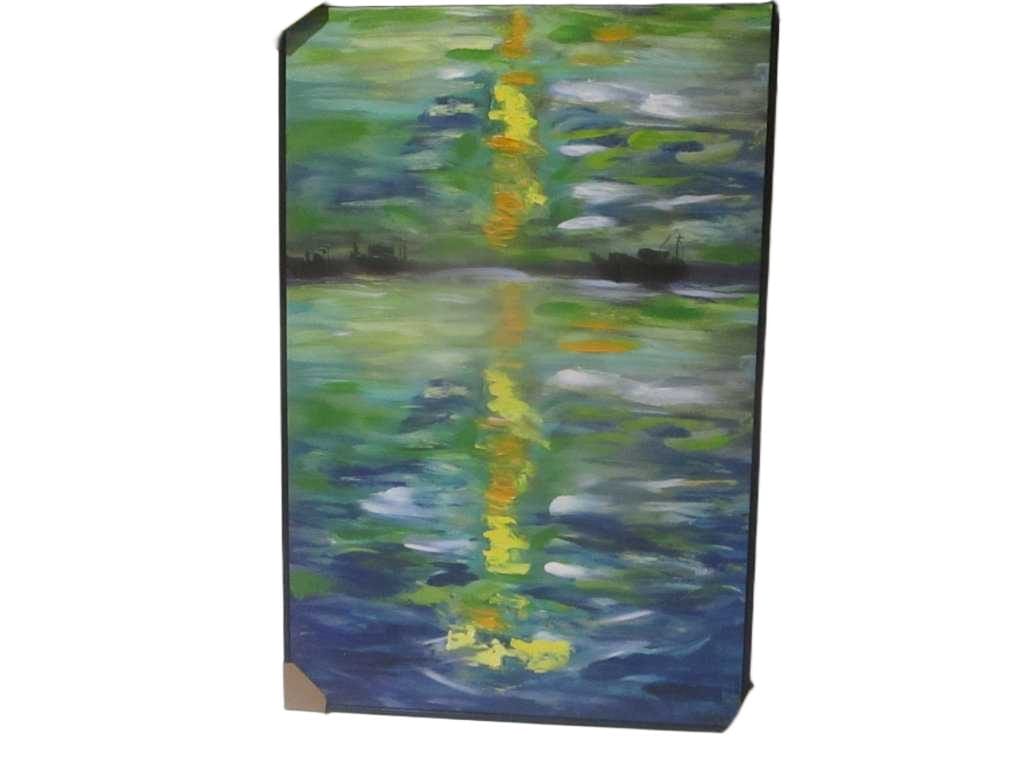 Painting, Ps Frame Back: Wood+non-Woven 80*120
