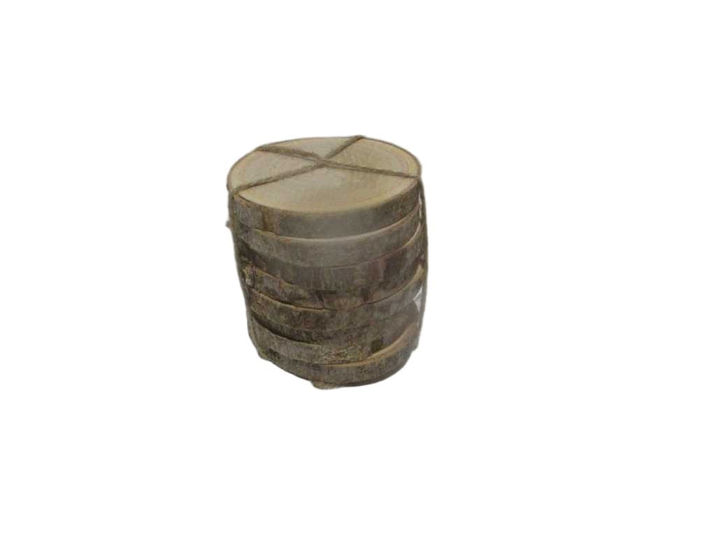 Coasters Wood 8cm 8pcs