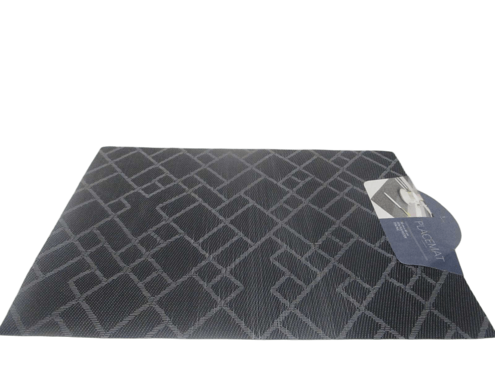 Placemat Grey 30*45cm, 75g 12pcs/Opp 75%pvc+25%polyester Line