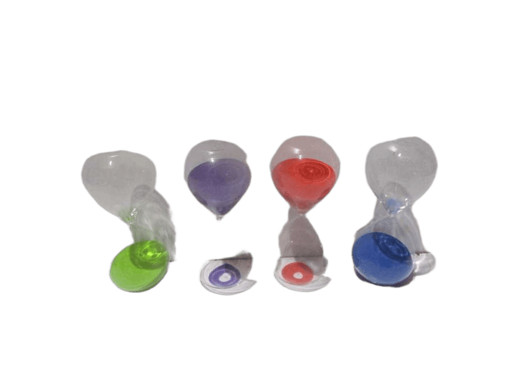 Timer 60min Sabliern 4 Ass Clr Blue Purple Red Green 23x10 Cm