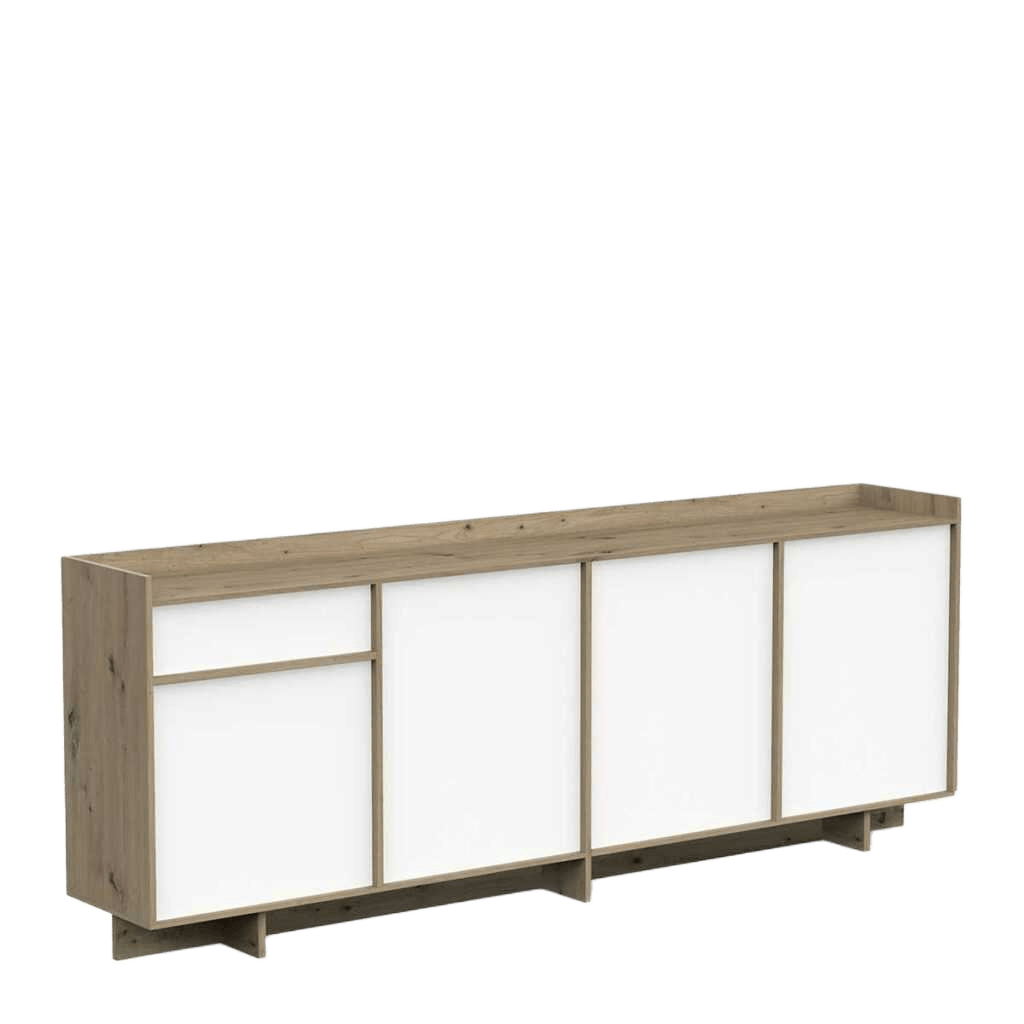 Side Board 4 Doors With 1 Drawer