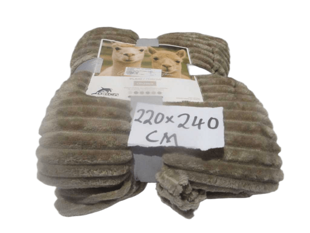 Blanket, 100% Polyester, 220gsm Packing: Color Card+cord Camel 220*240