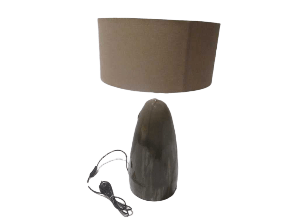 Shade D37xh25cm Lamp Iron Base - Fabric Beige Shade