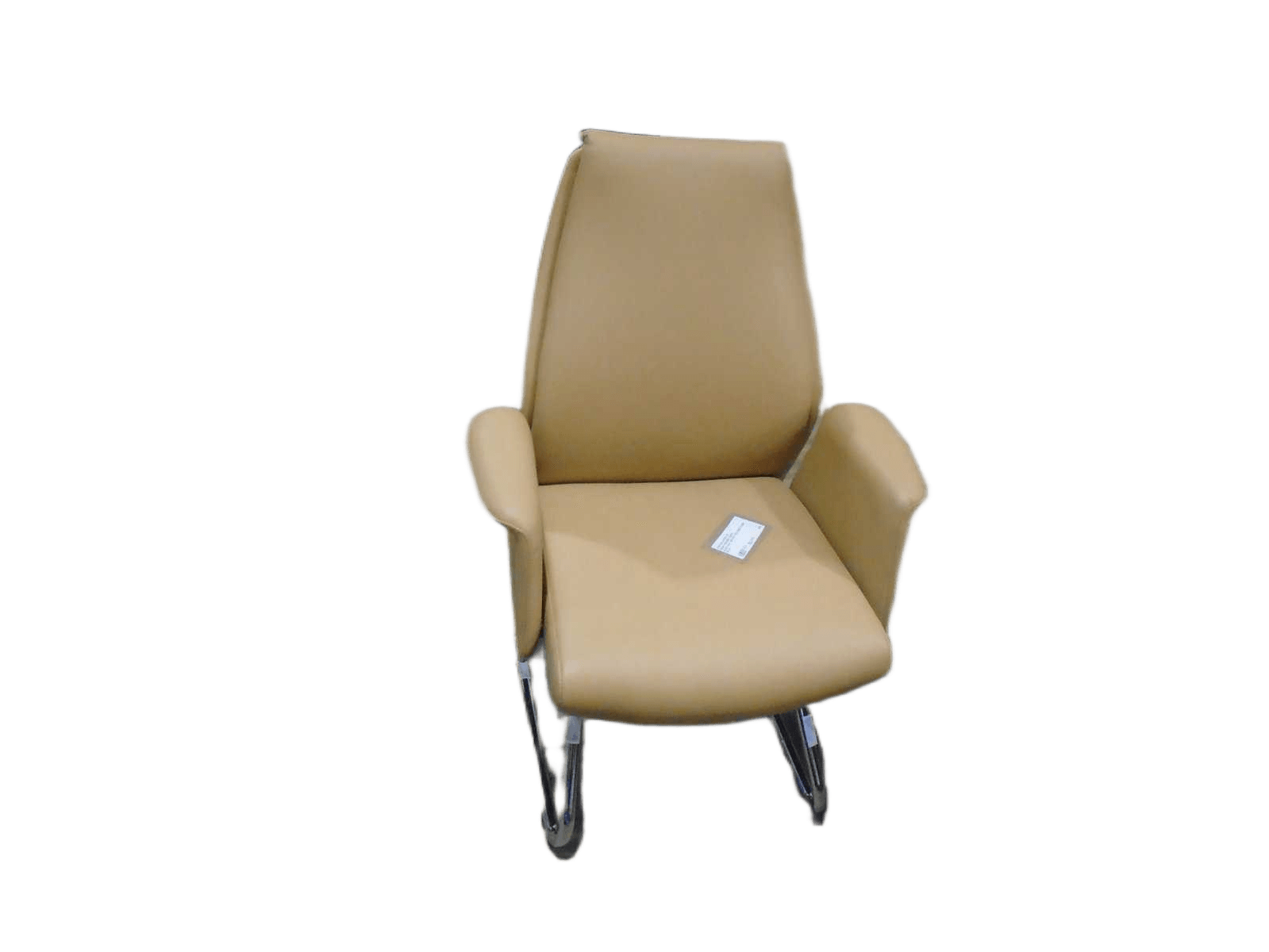 Visitor Chair, Pu Iron Chrome Camel Al503-2271.5w*67d*105h