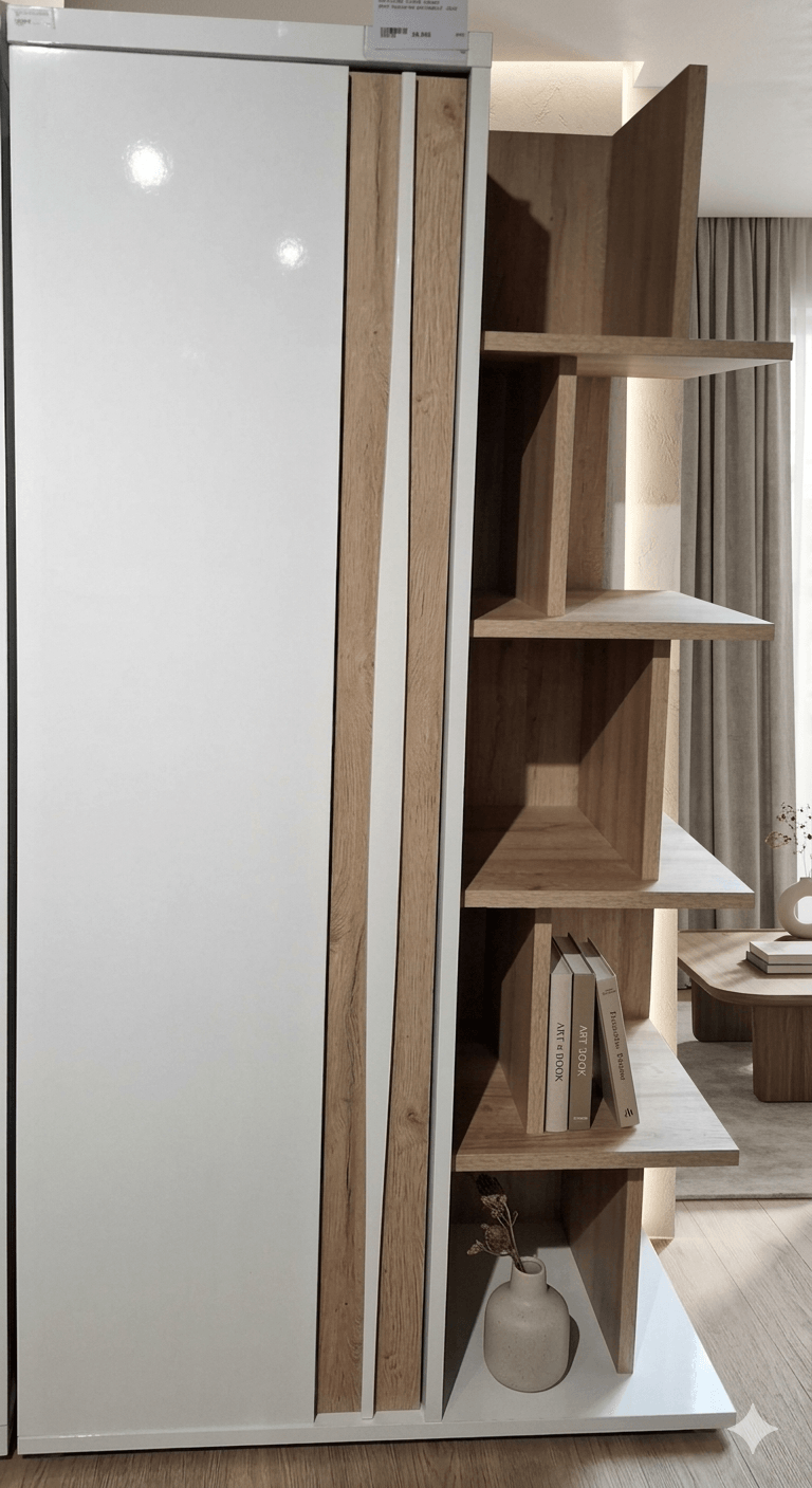 Boockase 1 Door 4 Shelf