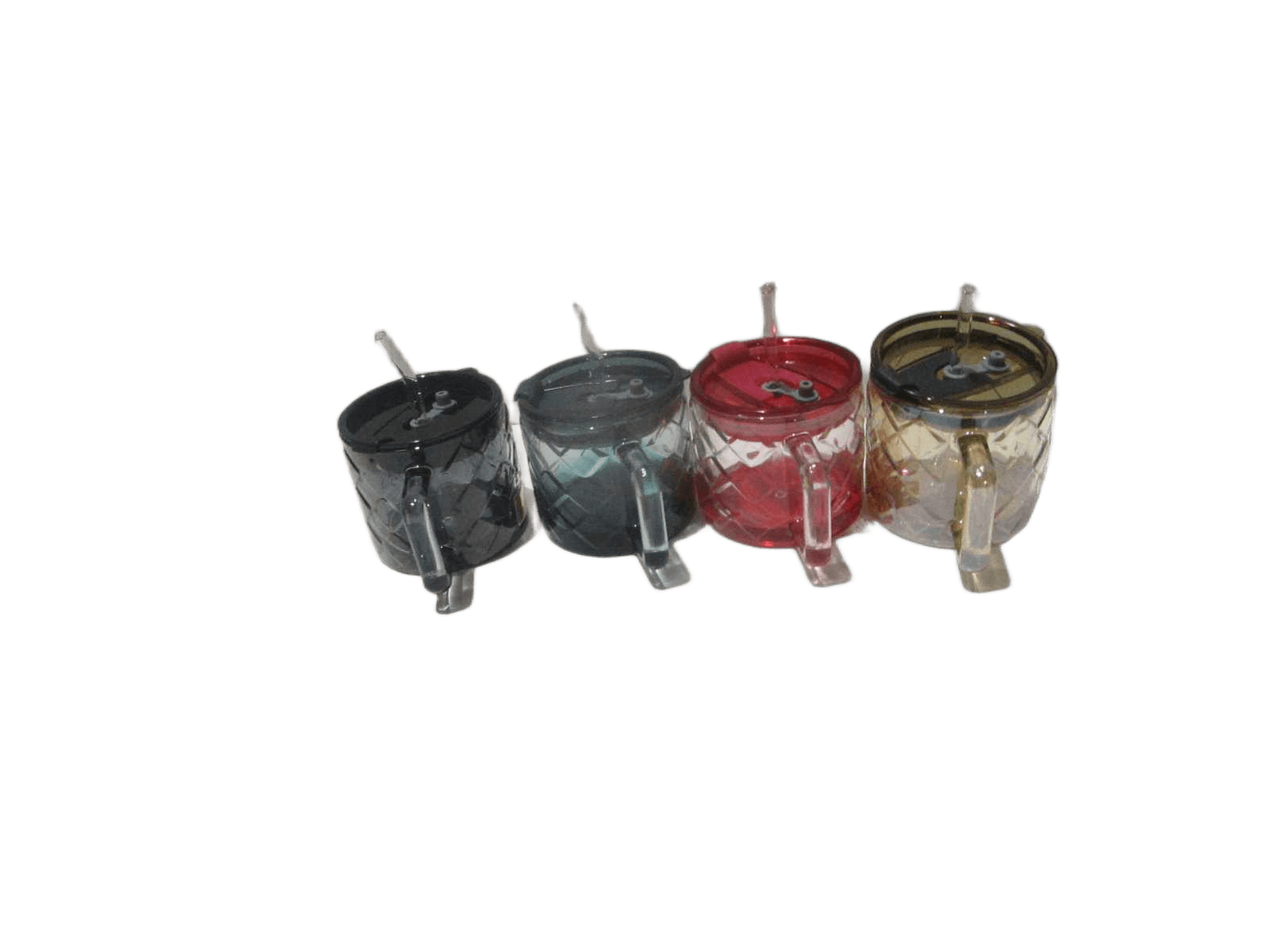 Cup Water With Pipe, 4col Mixed(Gold,pink,green+grey) With Gold Love Logo 480ml
