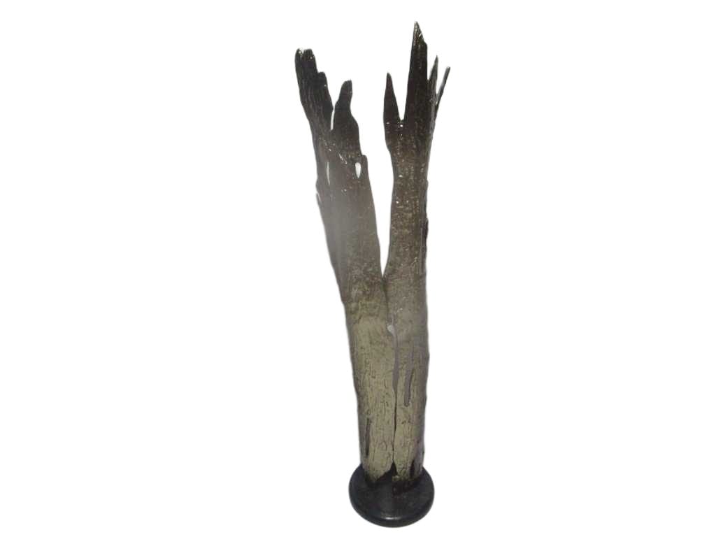 Statue Standing Alluminium With Marble Base