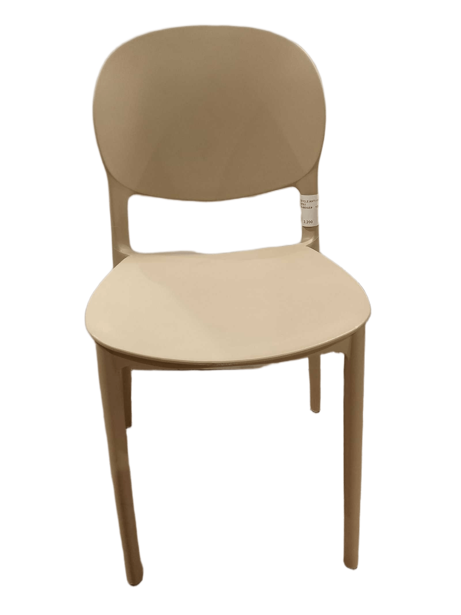 Chair Pp Recycle Anti-Uv Gr03 Beige 38x49x78.5